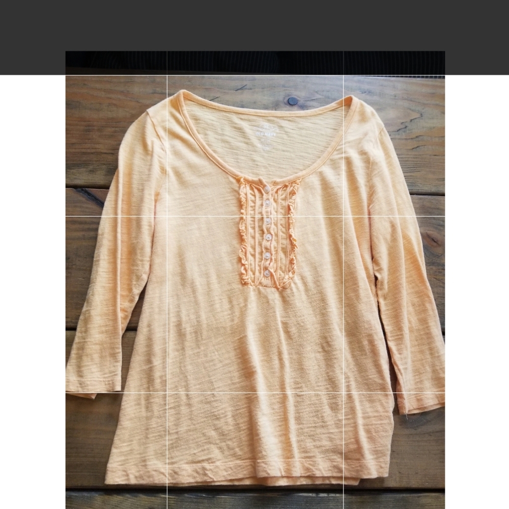 Old Navy Orange Ruffled Top